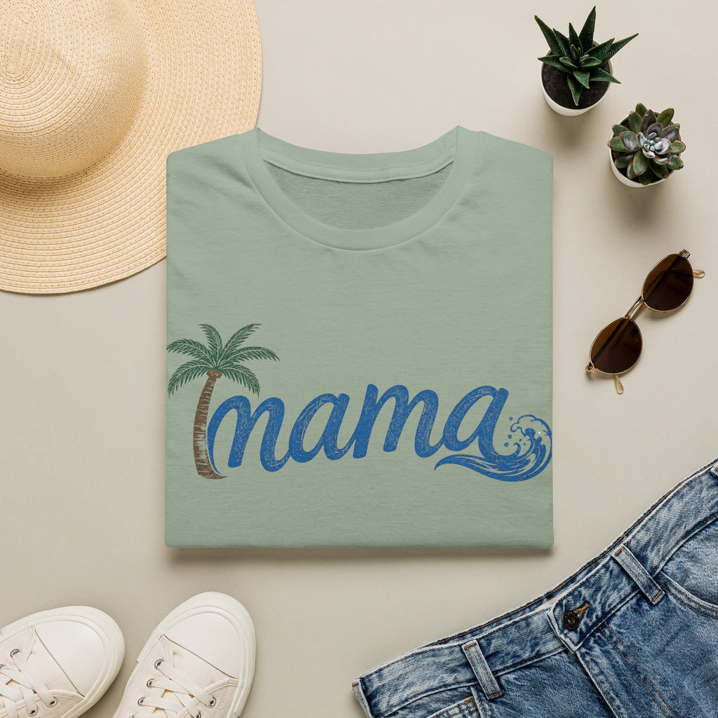 Coastal Mama Palm Tree & Wave Tee