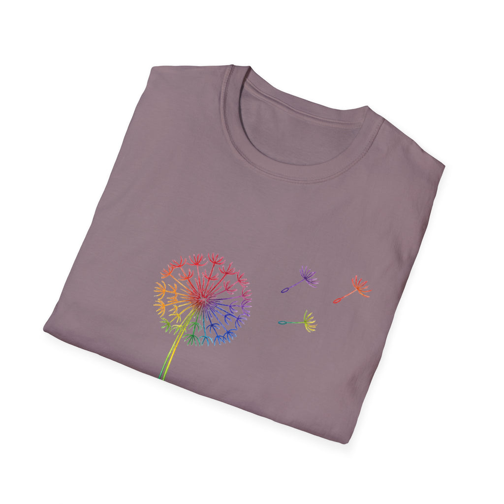 Rainbow Wishes Dandelion Tee