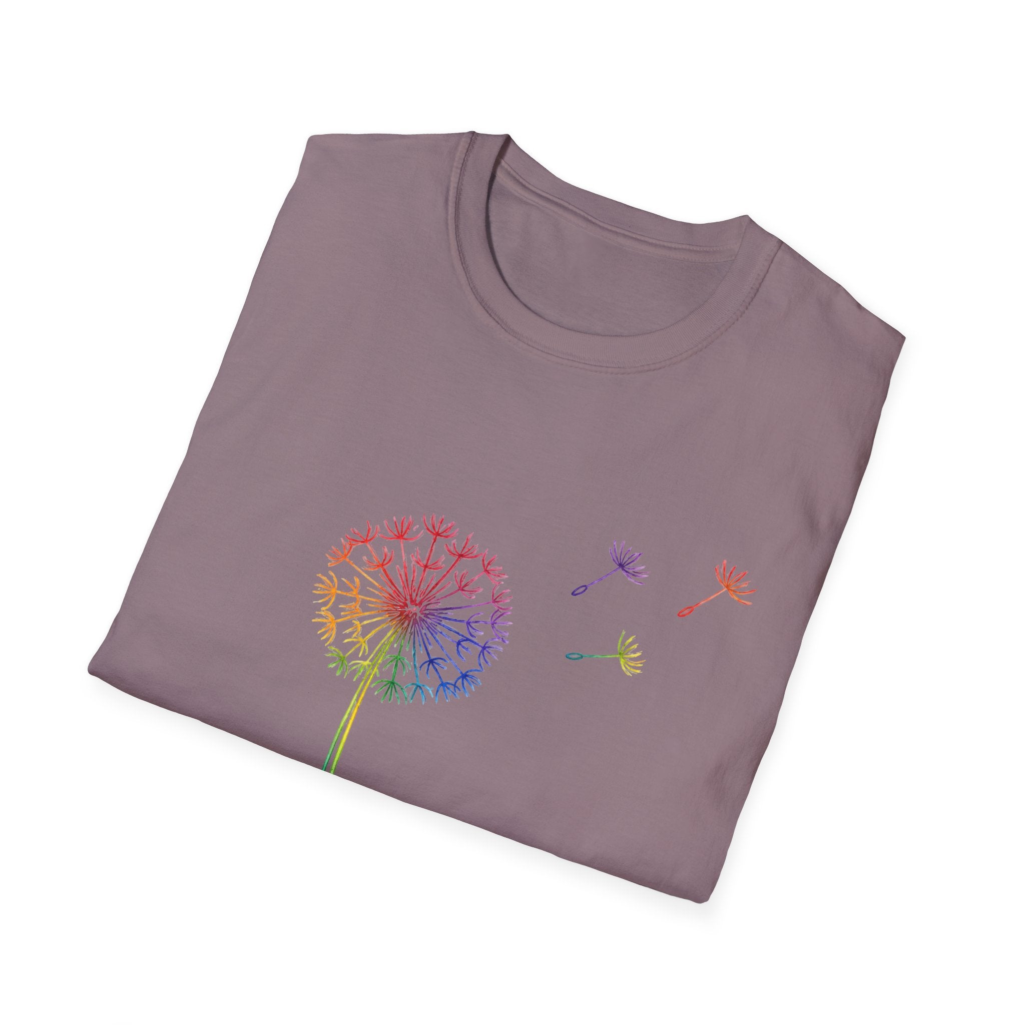 Rainbow Wishes Dandelion Tee