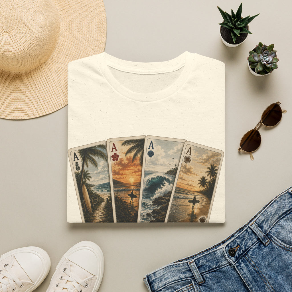 Surfer Ace Playing Cards Tee
