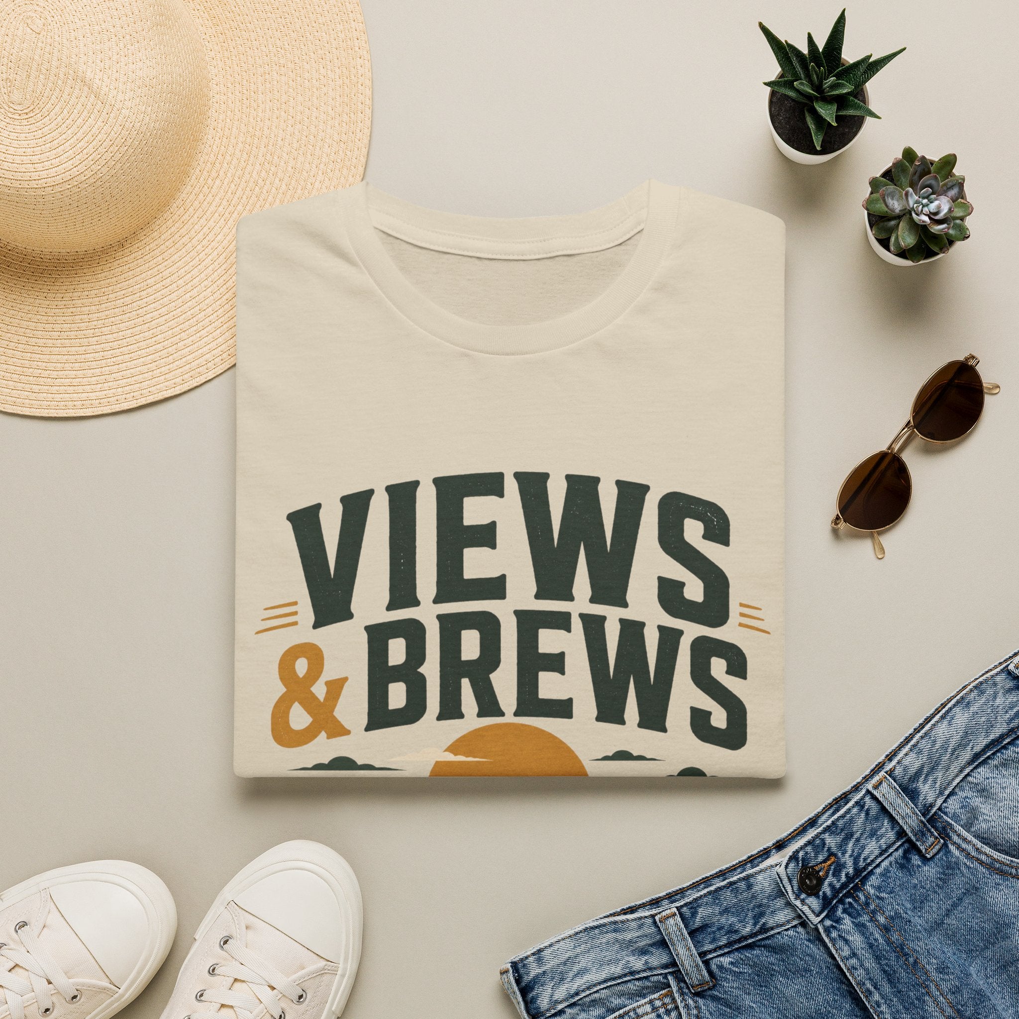 Views & Brews Men's Hiking Tee
