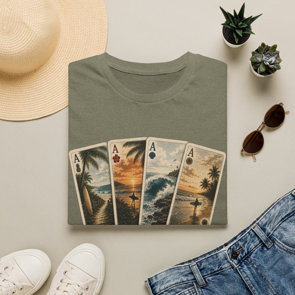 Surfer Ace Playing Cards Tee