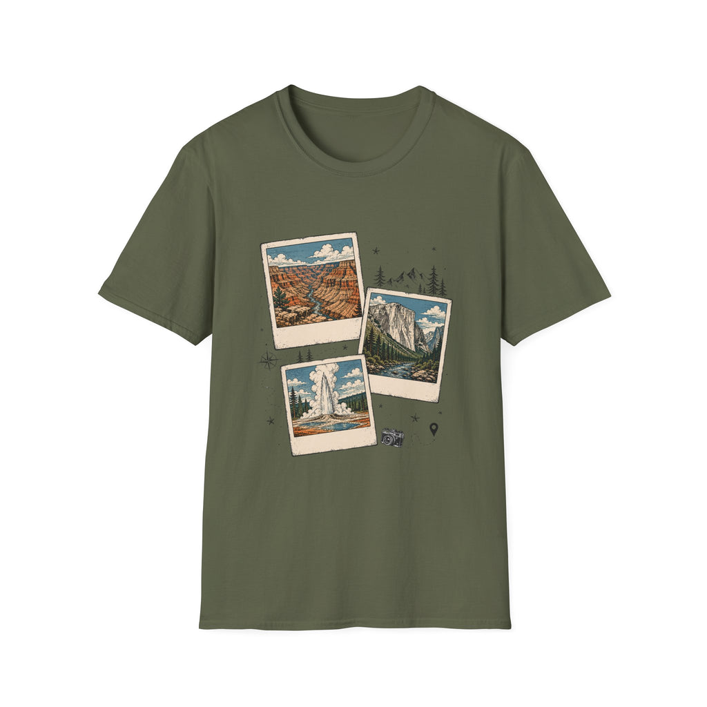Adventure Travel Collage Tee