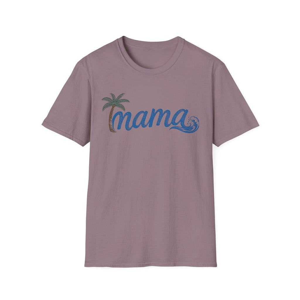 Coastal Mama Palm Tree & Wave Tee