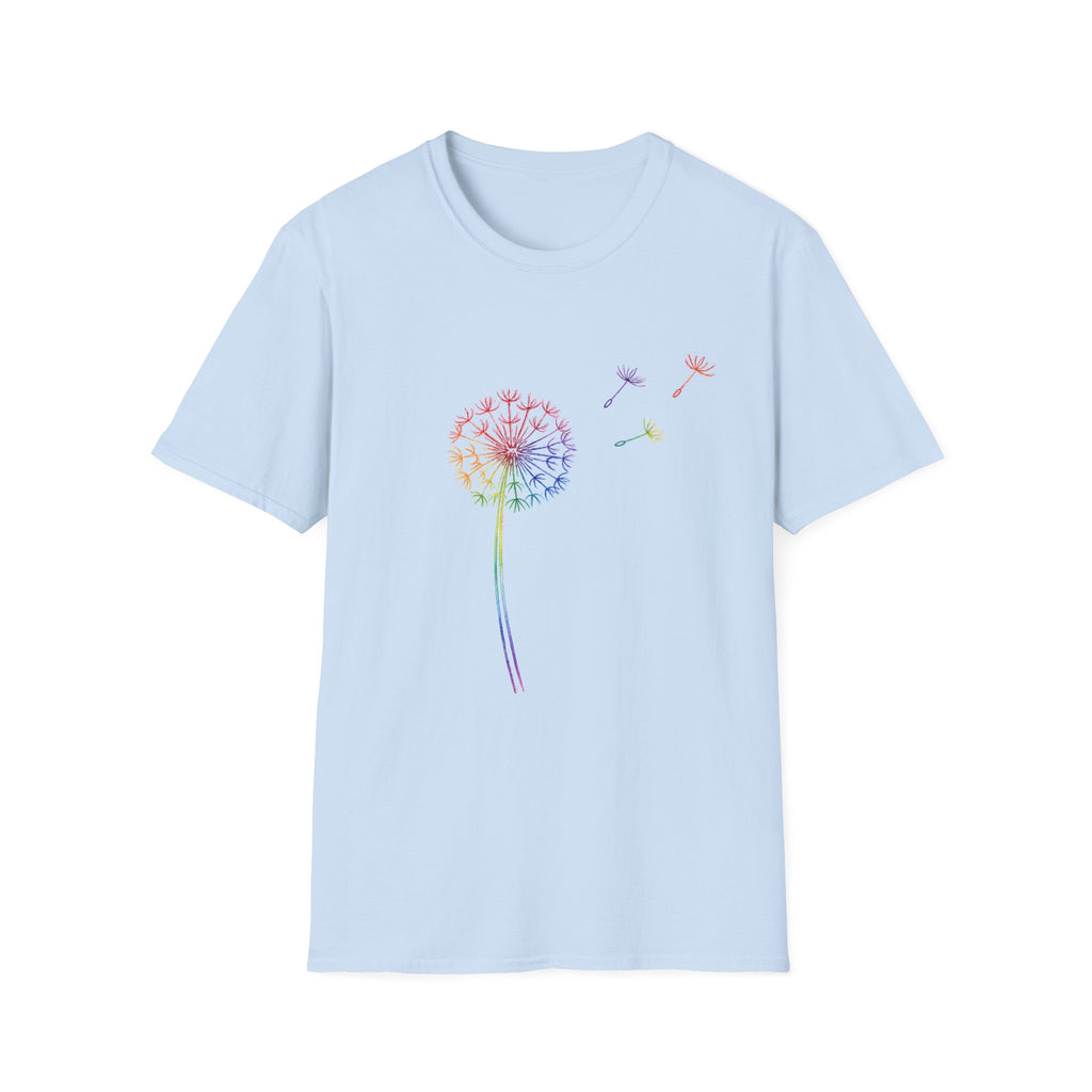 Rainbow Wishes Dandelion Tee