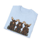 See No Hear No Speak No Moose Hikers Tee