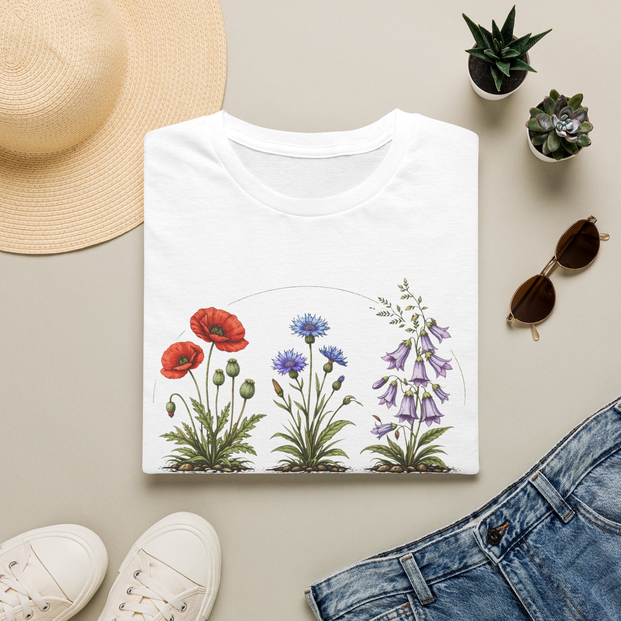 Vintage Botanical Wildflowers Tee