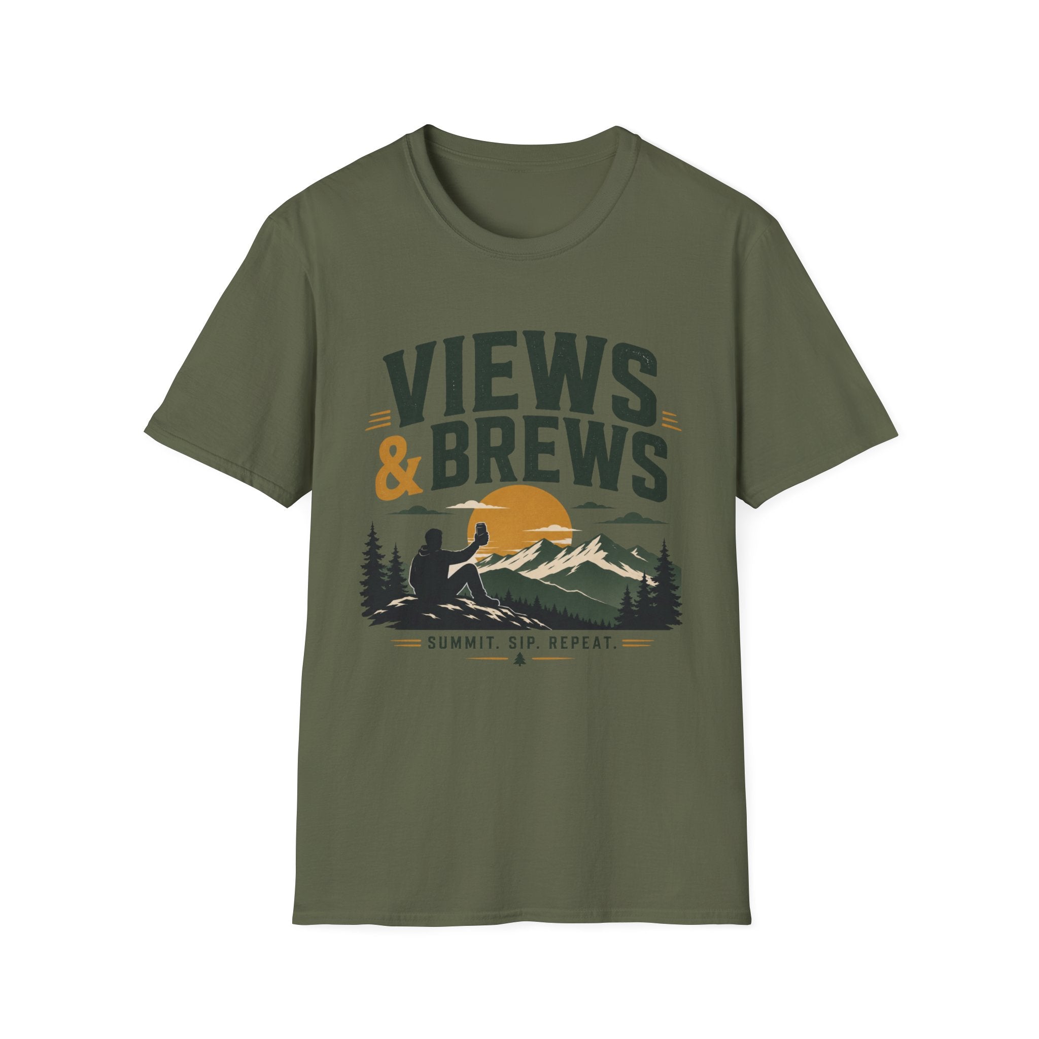 Views & Brews Men's Hiking Tee