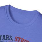 Stars, Stripes, and Sticky Paws Raccoon Tee