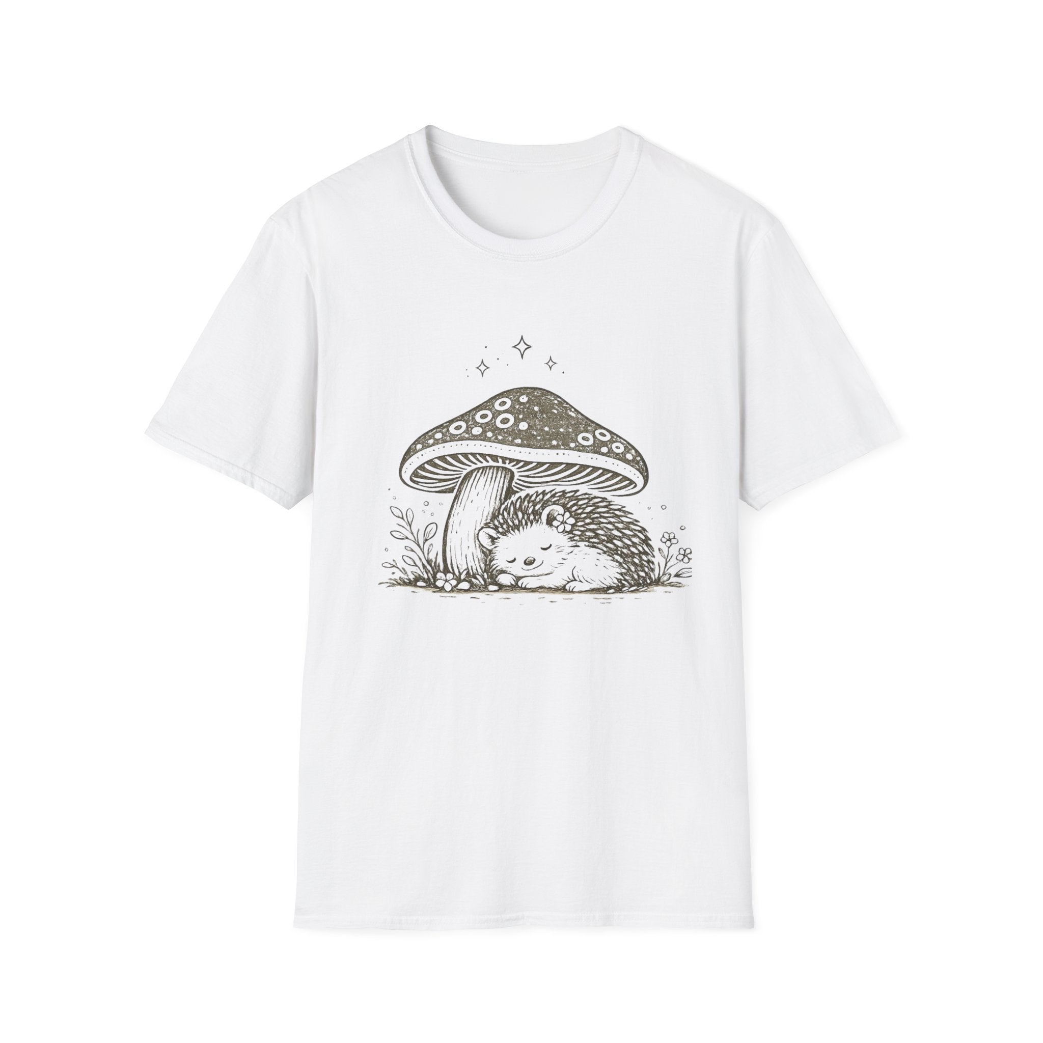 Cozy Hedgehog Mushroom Tee
