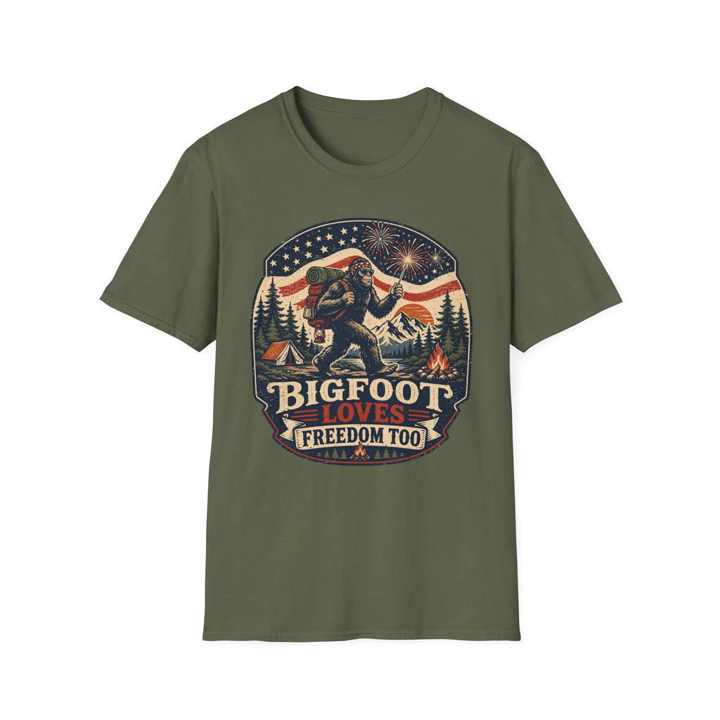 Bigfoot Loves Freedom Tee
