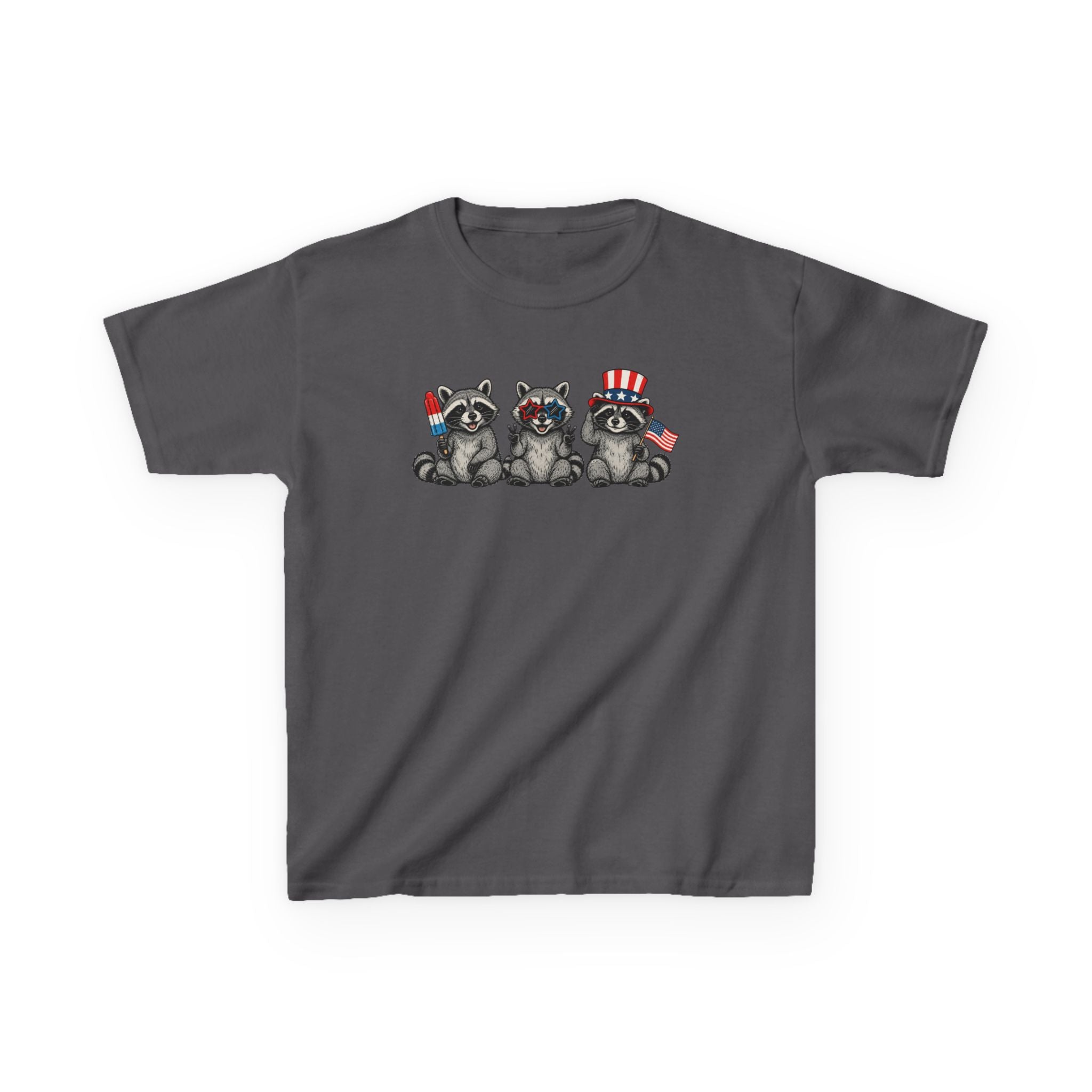Feral and Free Raccoon Kids Tee