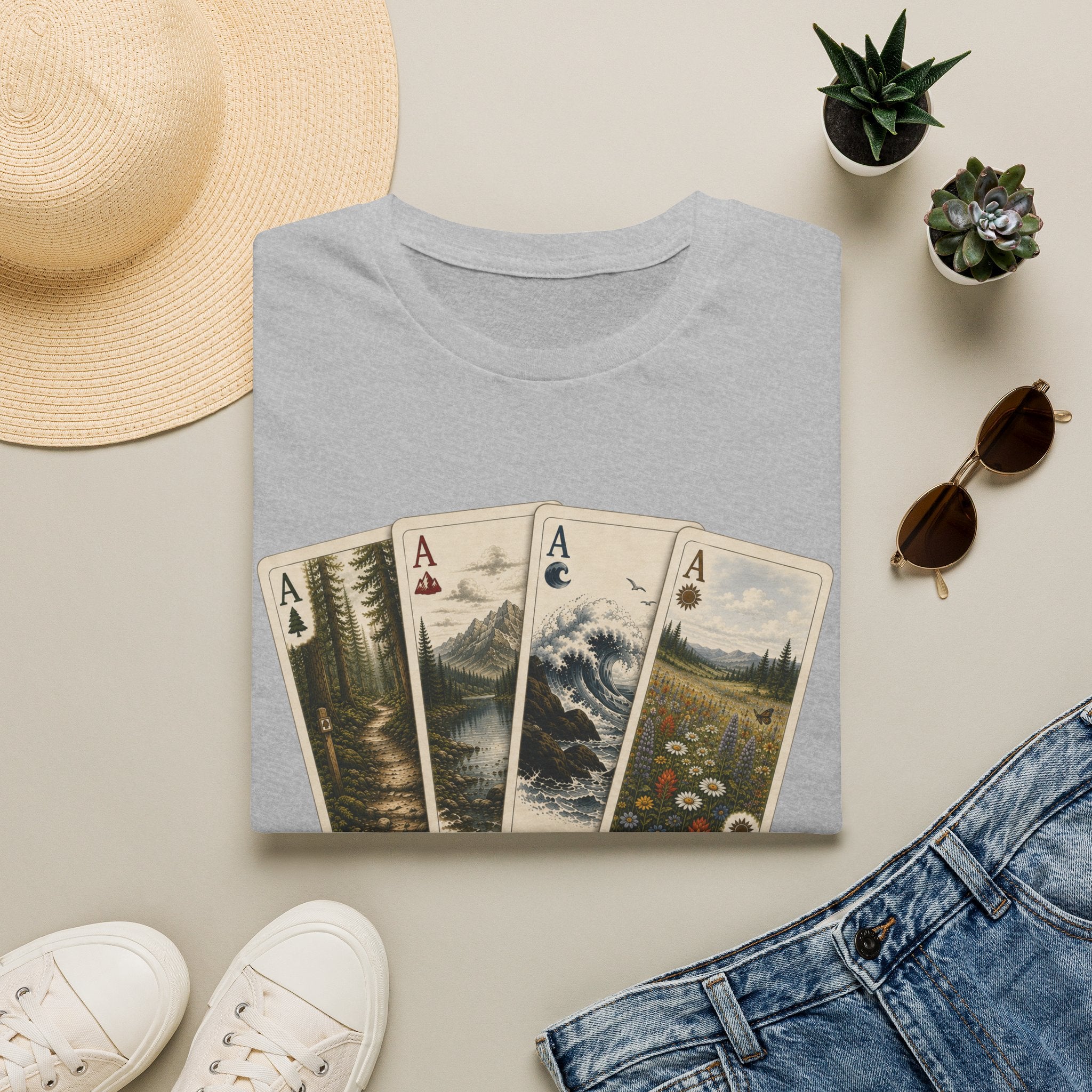 Aces of Adventure Playing Cards Tee