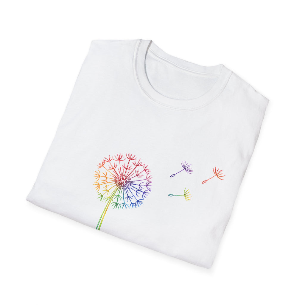 Rainbow Wishes Dandelion Tee