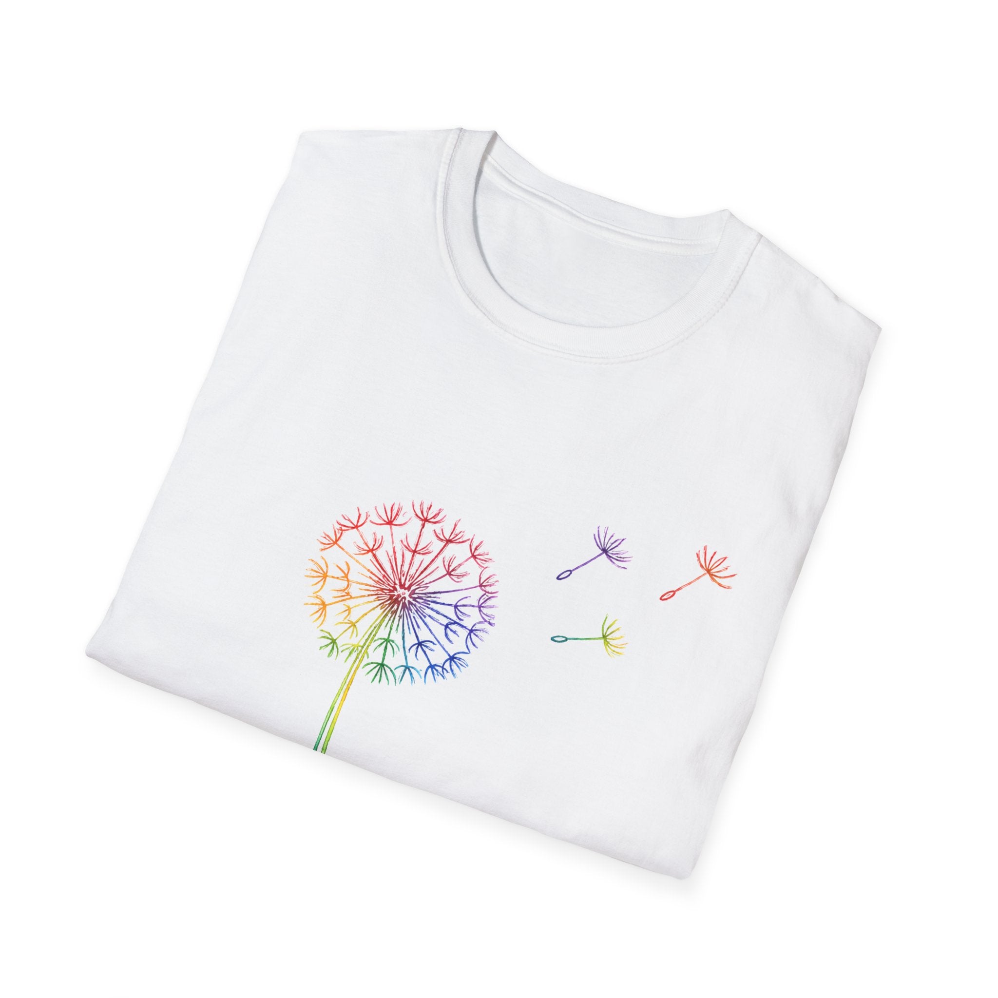 Rainbow Wishes Dandelion Tee