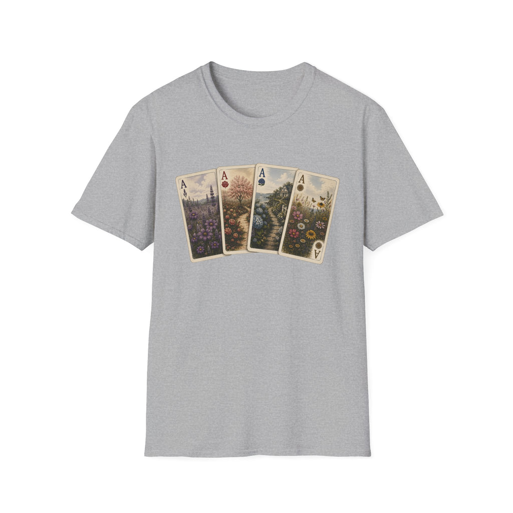 Floral Ace Playing Cards Tee