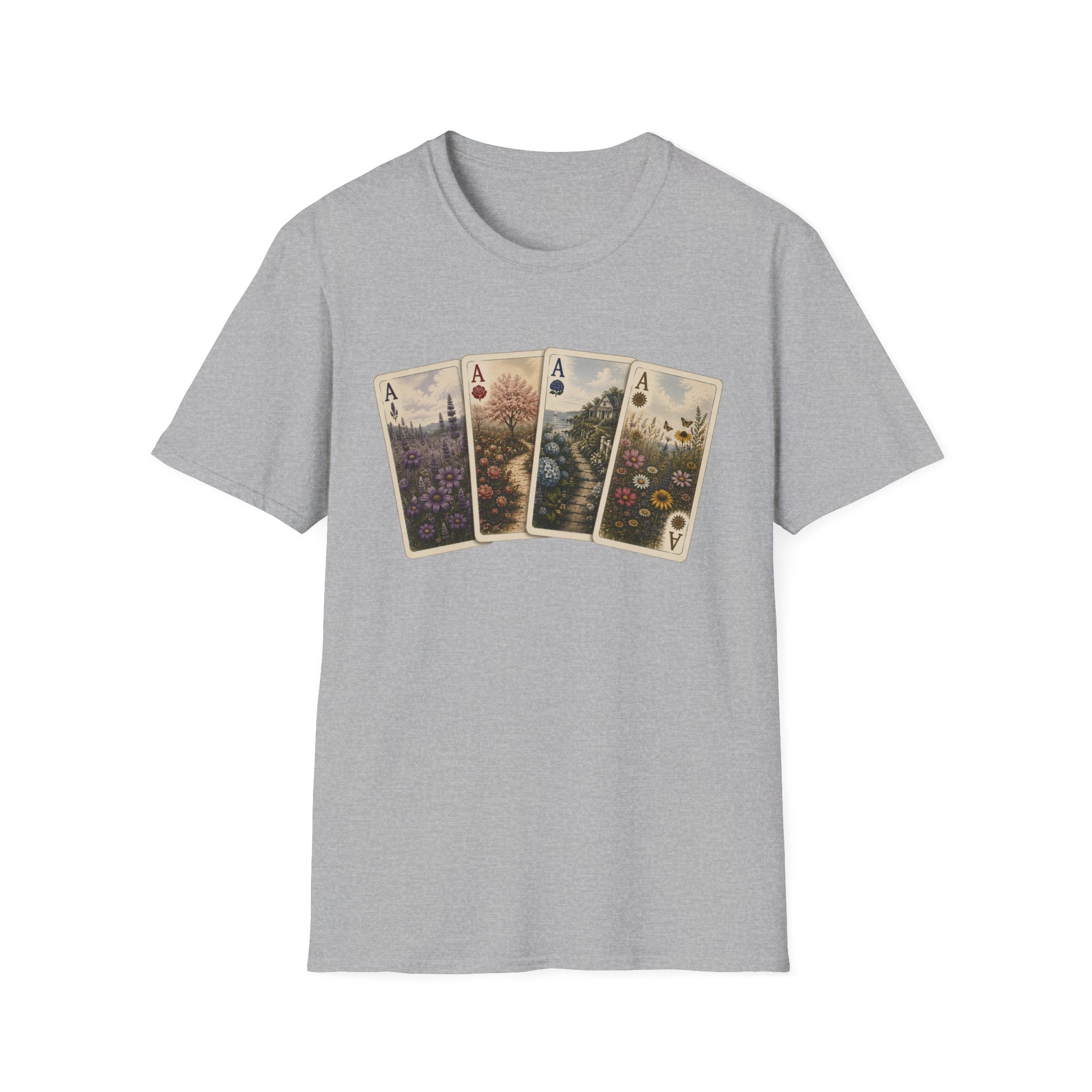 Floral Ace Playing Cards Tee