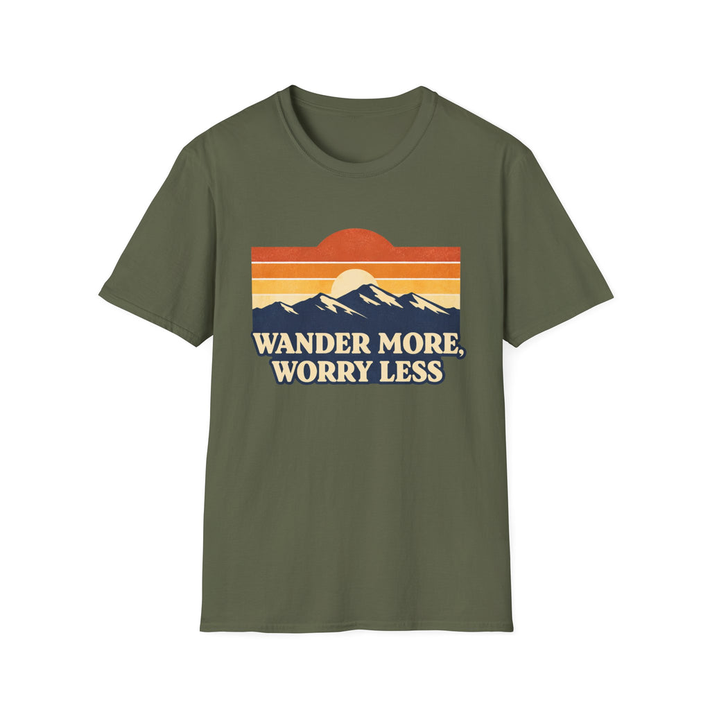 Retro Wander More, Worry Less Tee