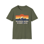 Retro Wander More, Worry Less Tee