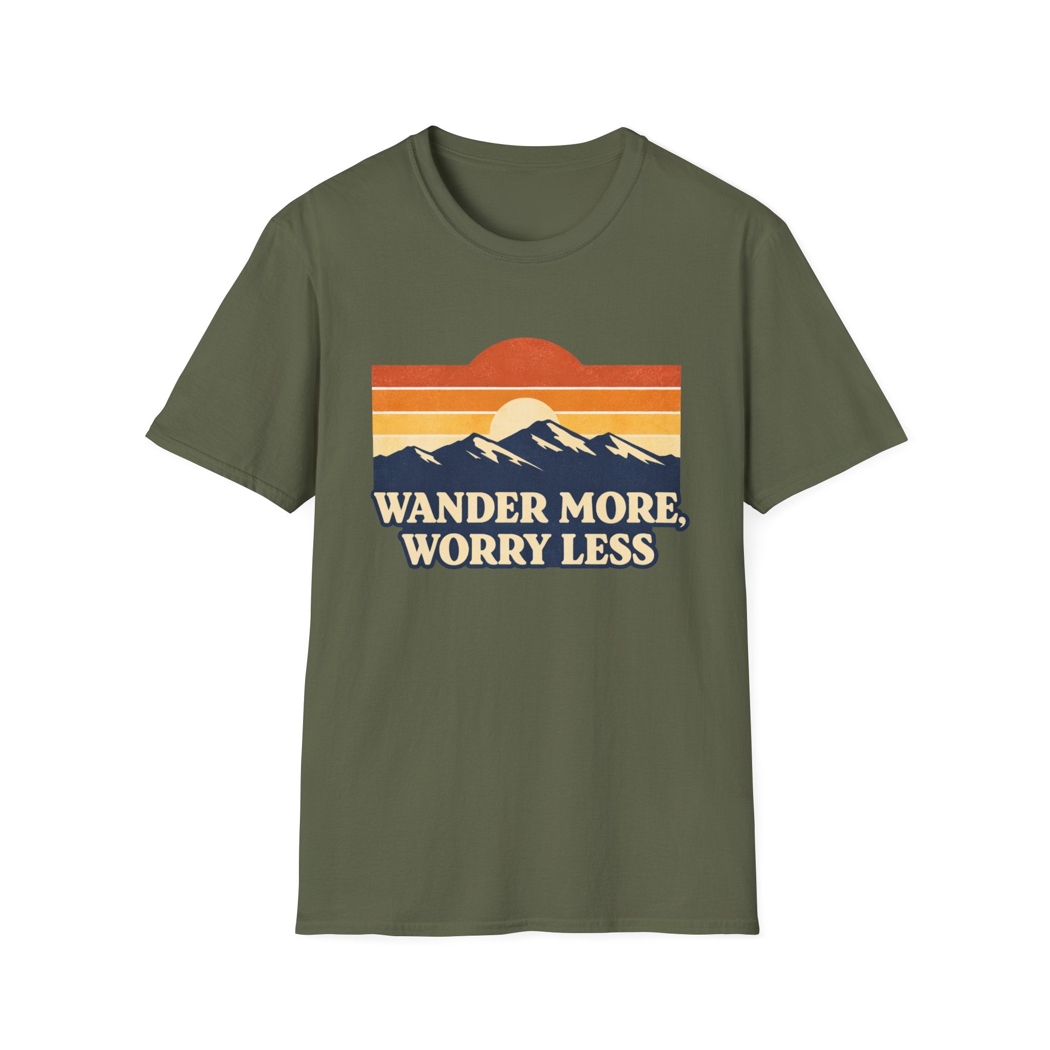 Retro Wander More, Worry Less Tee
