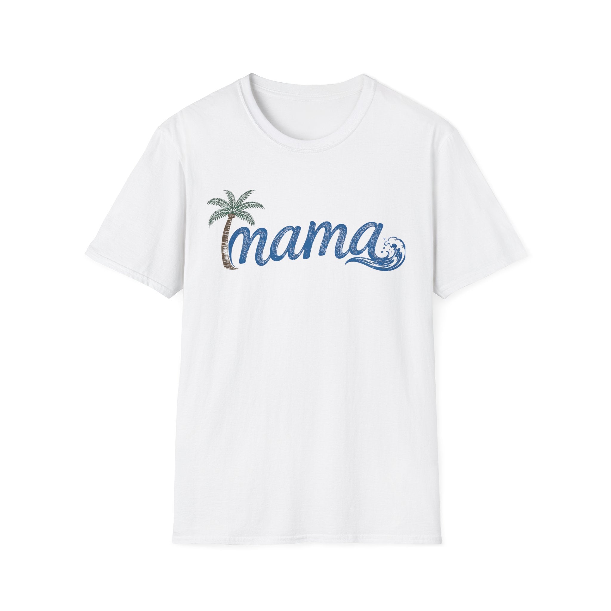 Coastal Mama Palm Tree & Wave Tee