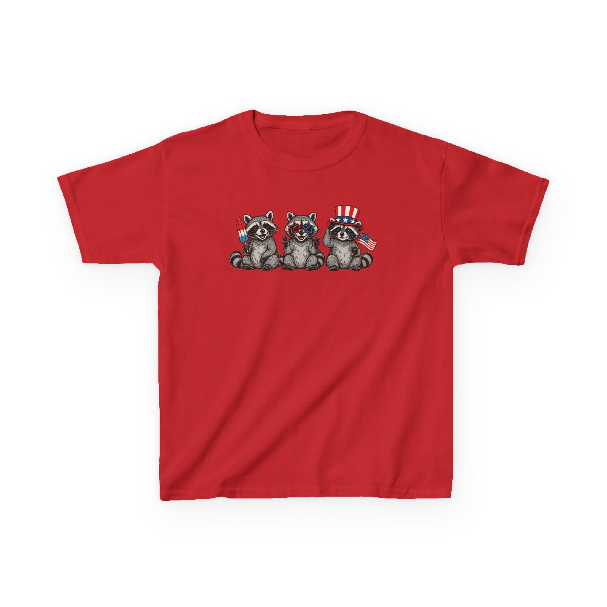 Feral and Free Raccoon Kids Tee