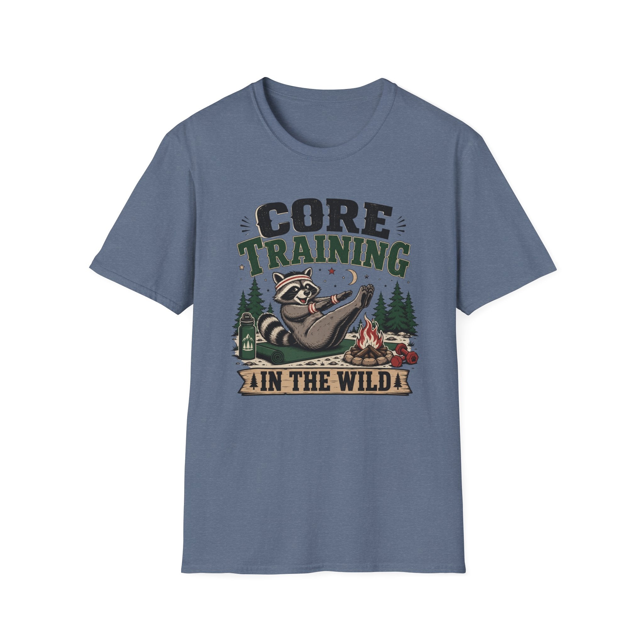 Core Training Raccoon Workout Tee