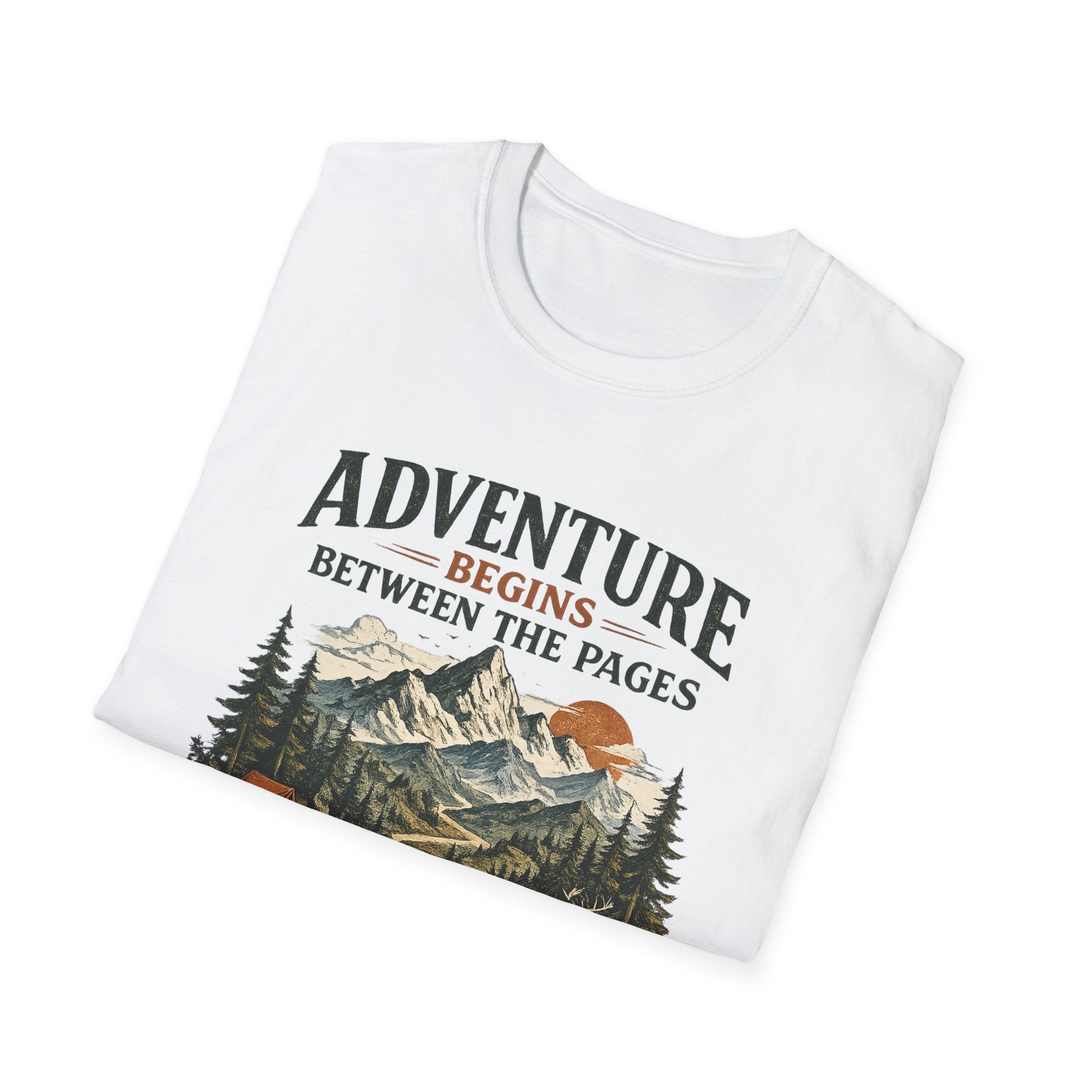Adventure Begins Between the Pages Tee