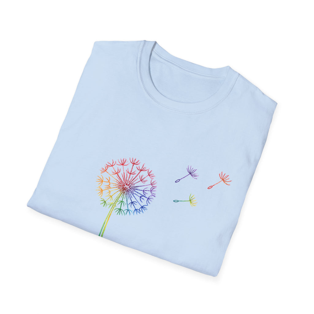 Rainbow Wishes Dandelion Tee