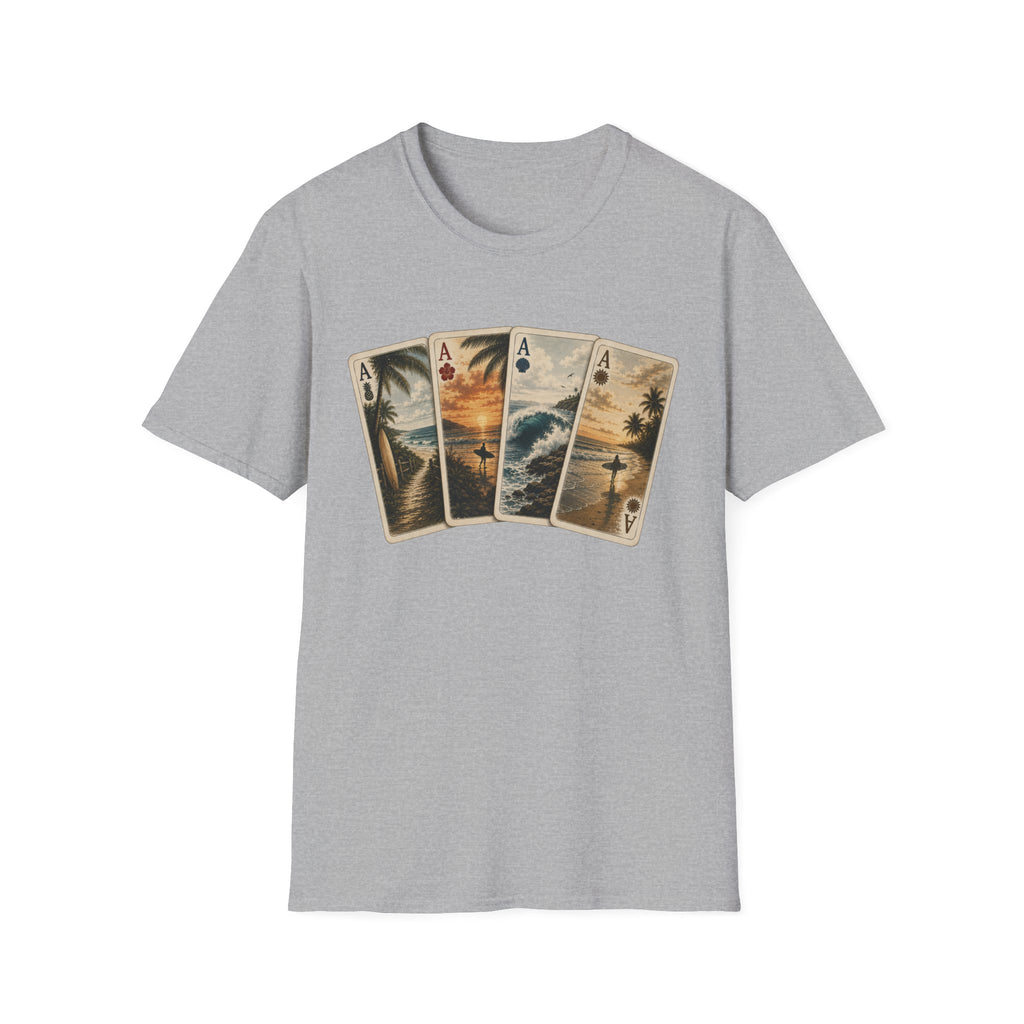 Surfer Ace Playing Cards Tee