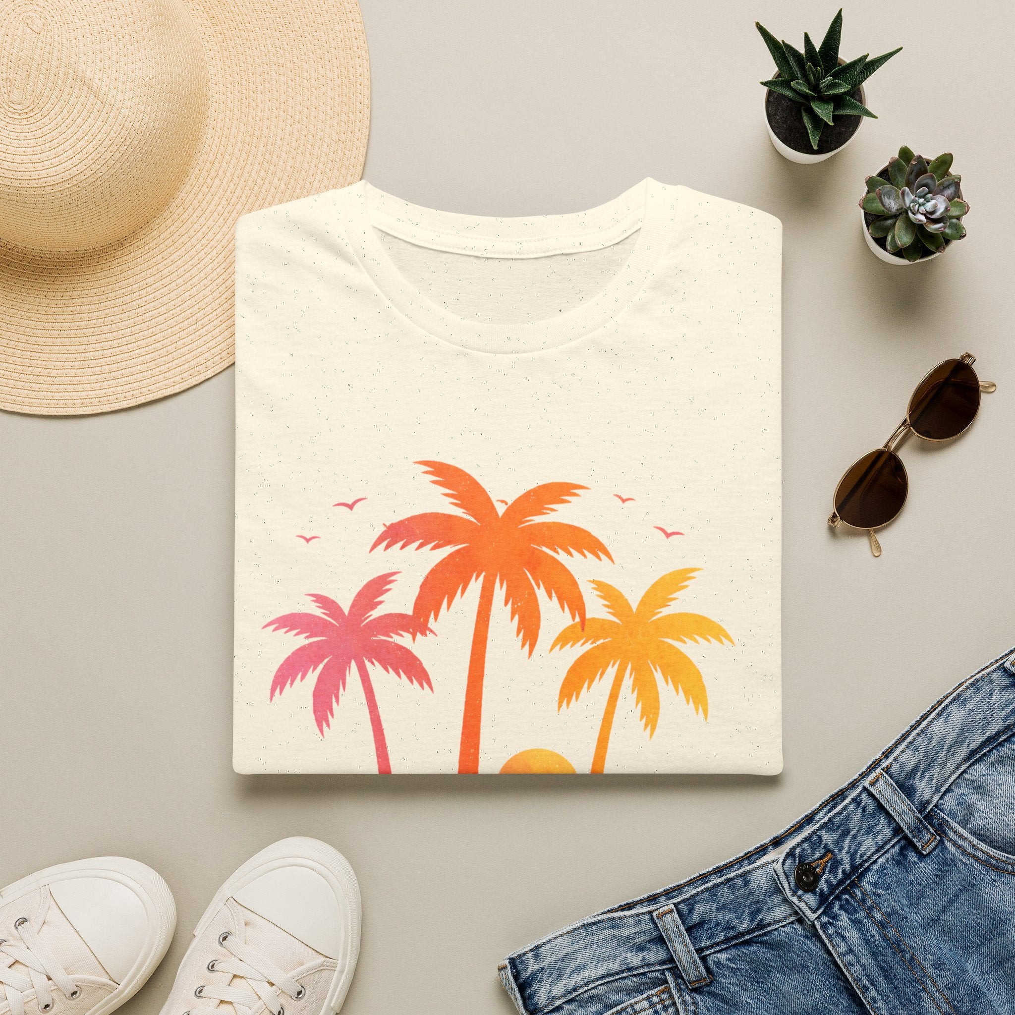 Golden Hour Palms Tee