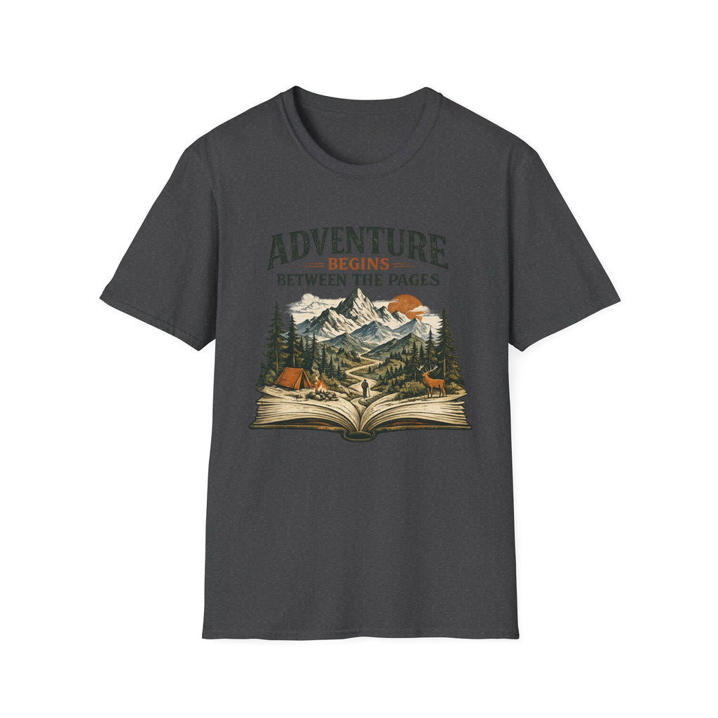 Adventure Begins Between the Pages Tee