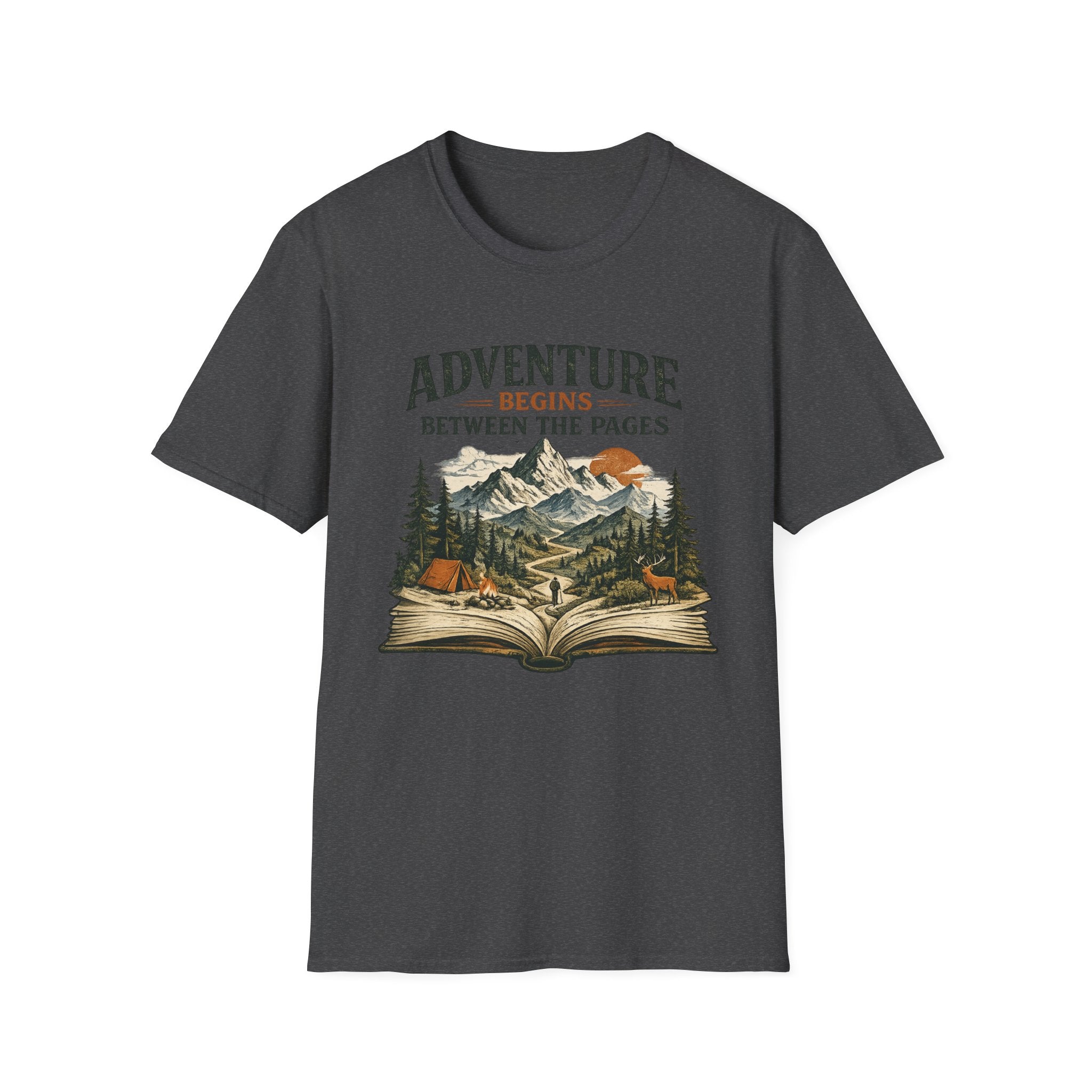 Adventure Begins Between the Pages Tee