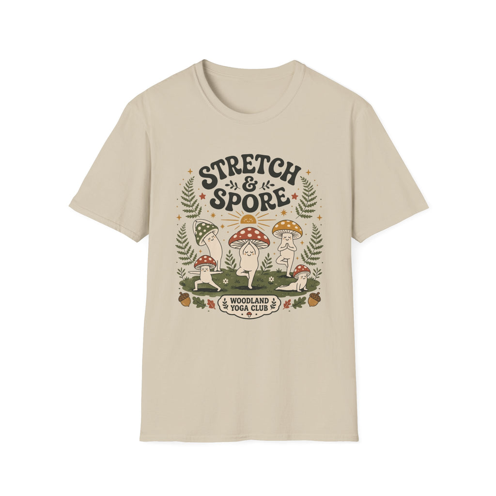 Stretch & Spore Woodland Yoga Club Tee