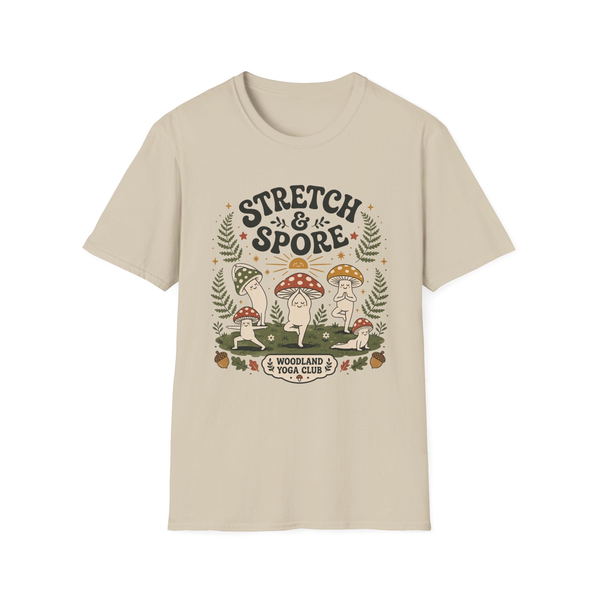 Stretch & Spore Woodland Yoga Club Tee