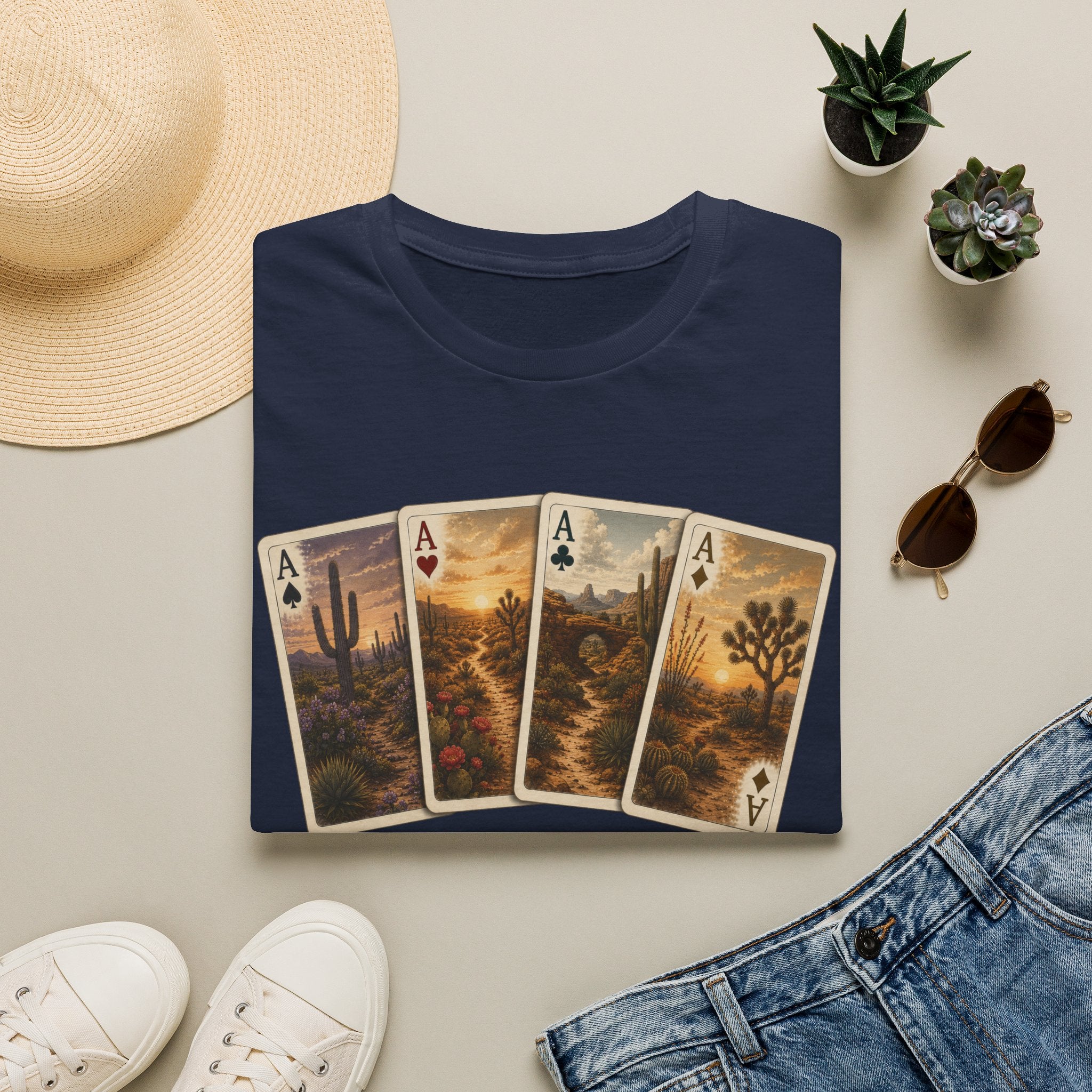 Desert Ace Playing Cards Tee