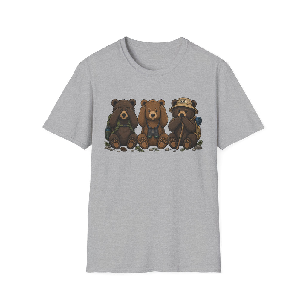 See No Hear No Speak No Bear Hikers Tee