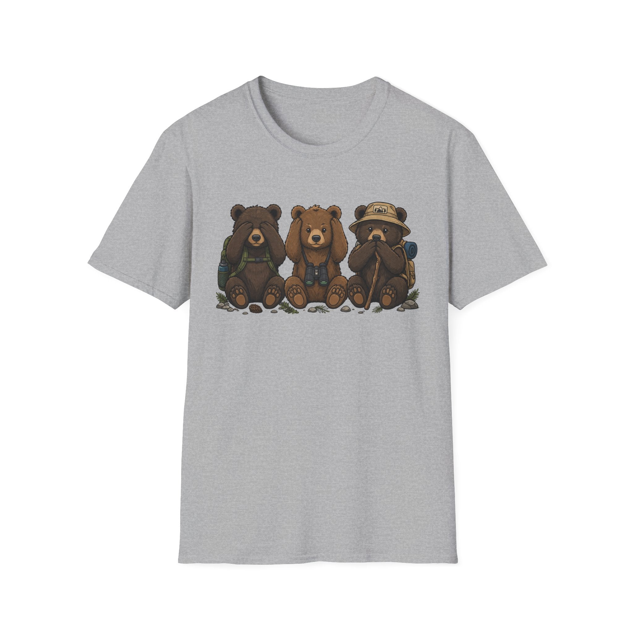 See No Hear No Speak No Bear Hikers Tee