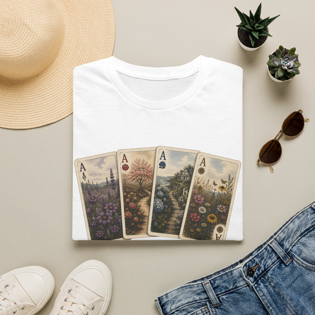 Floral Ace Playing Cards Tee