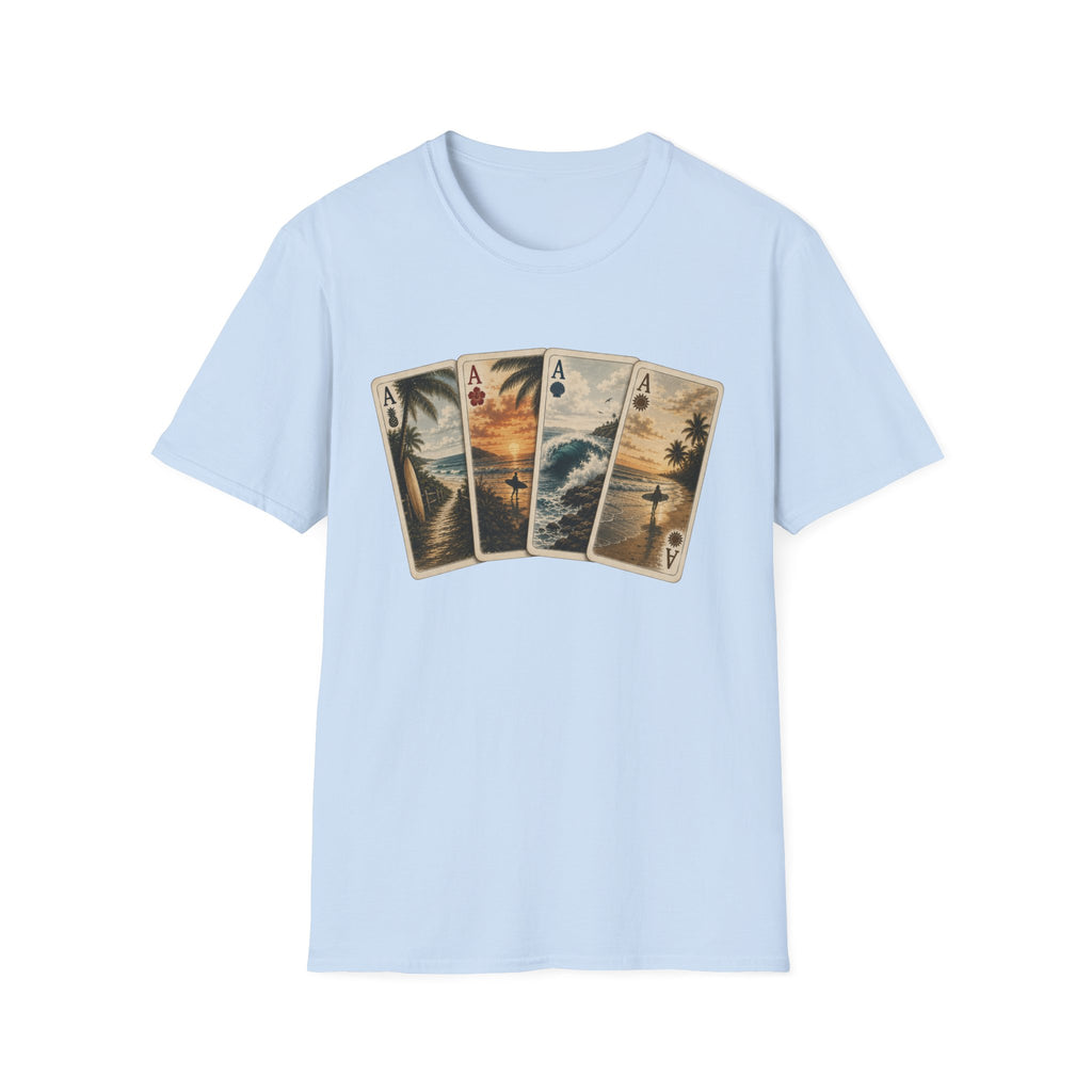 Surfer Ace Playing Cards Tee
