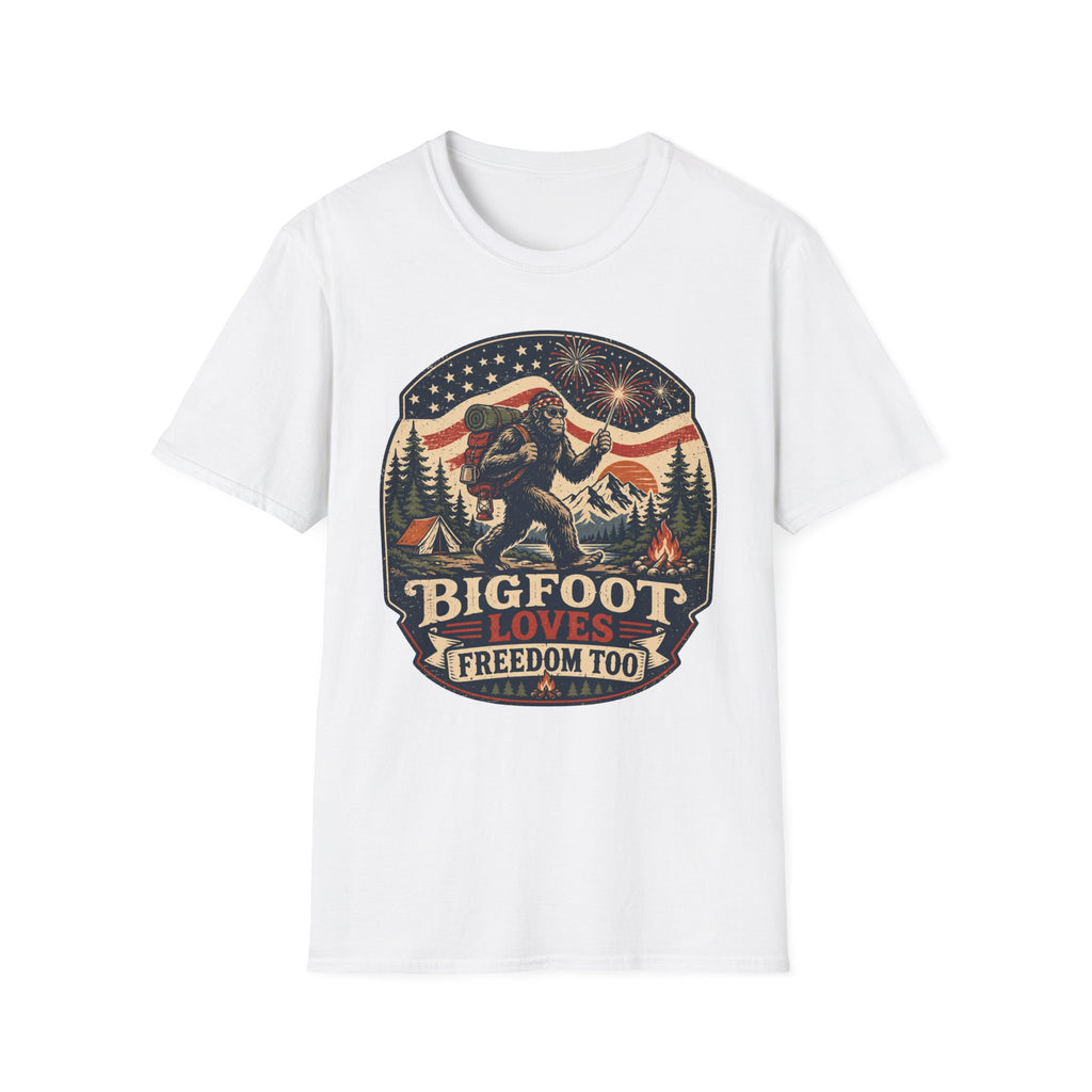 Bigfoot Loves Freedom Tee