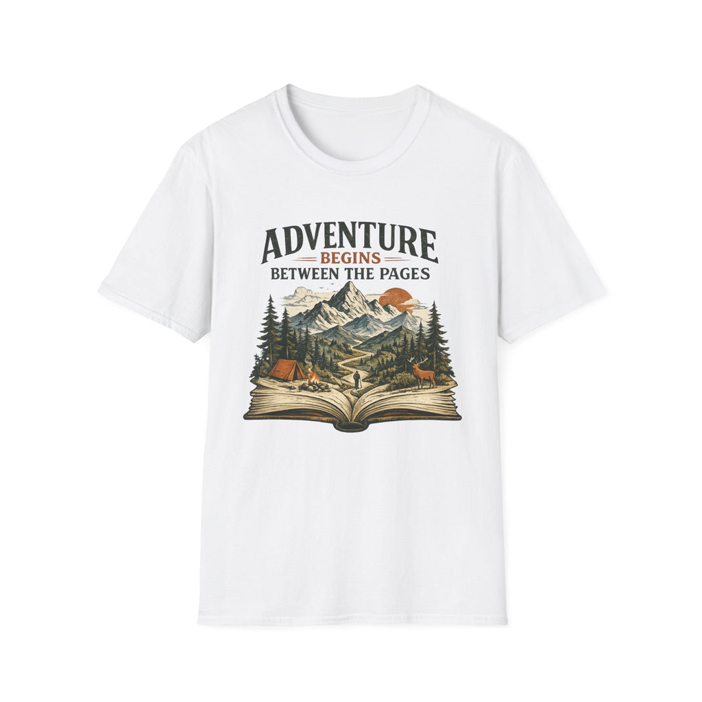 Adventure Begins Between the Pages Tee