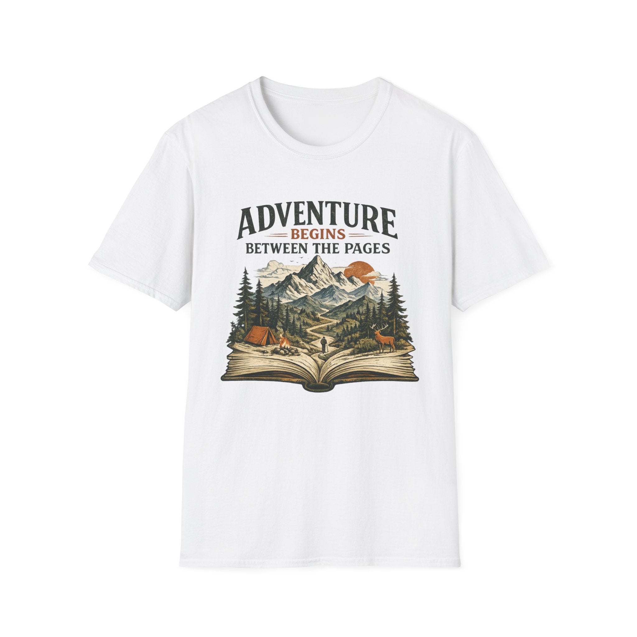 Adventure Begins Between the Pages Tee