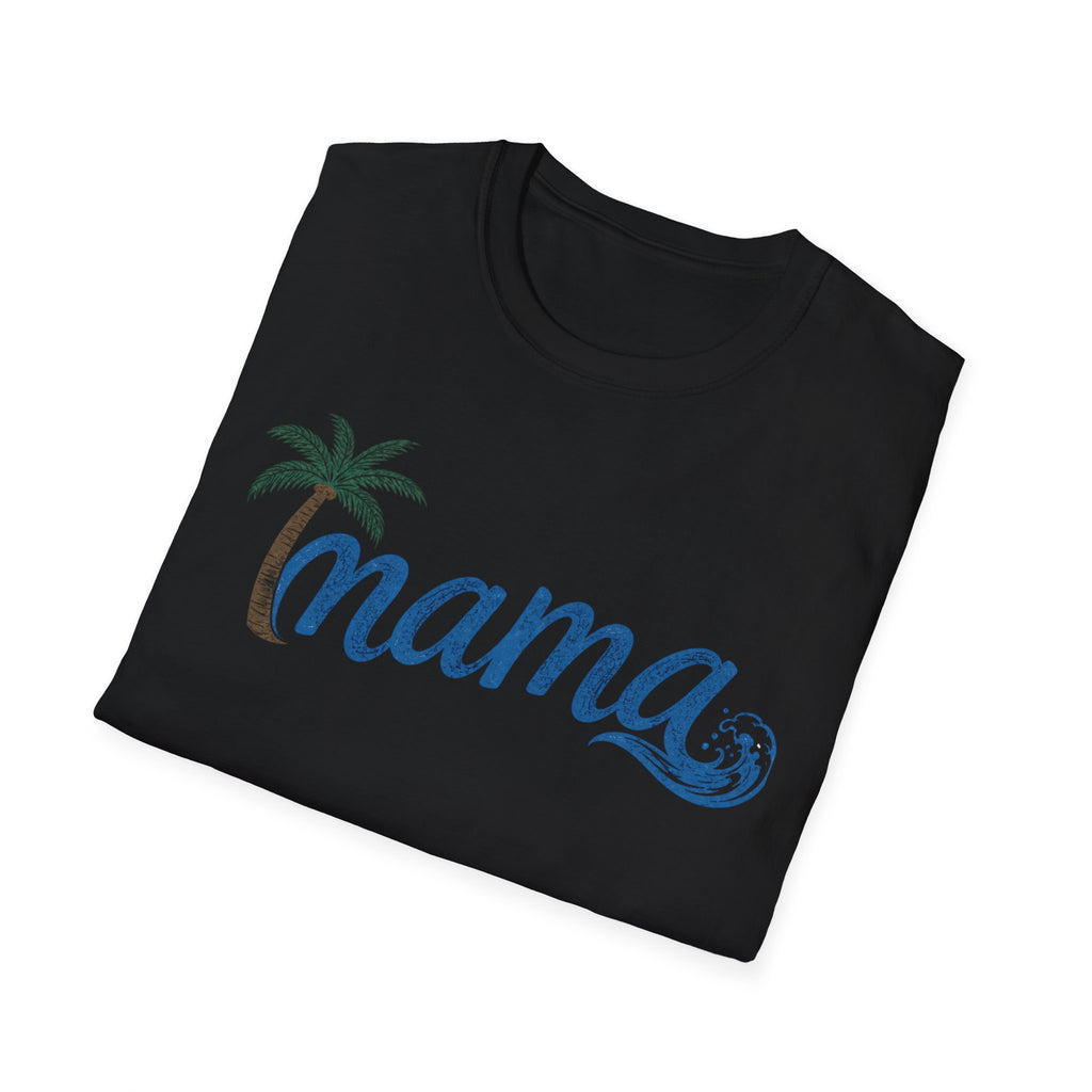 Coastal Mama Palm Tree & Wave Tee