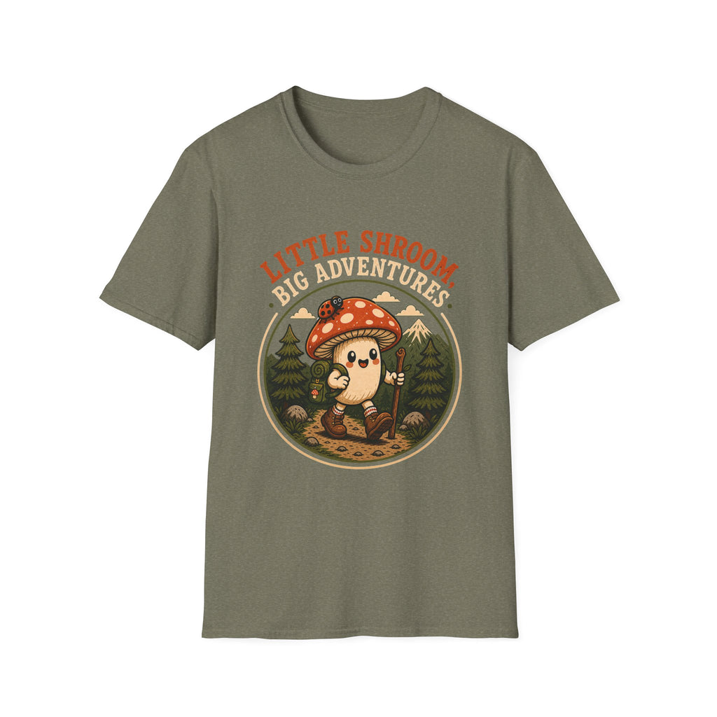 Little Shroom, Big Adventures Mushroom Tee