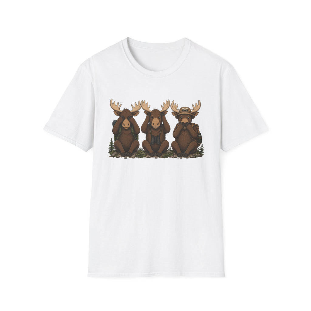 See No Hear No Speak No Moose Hikers Tee