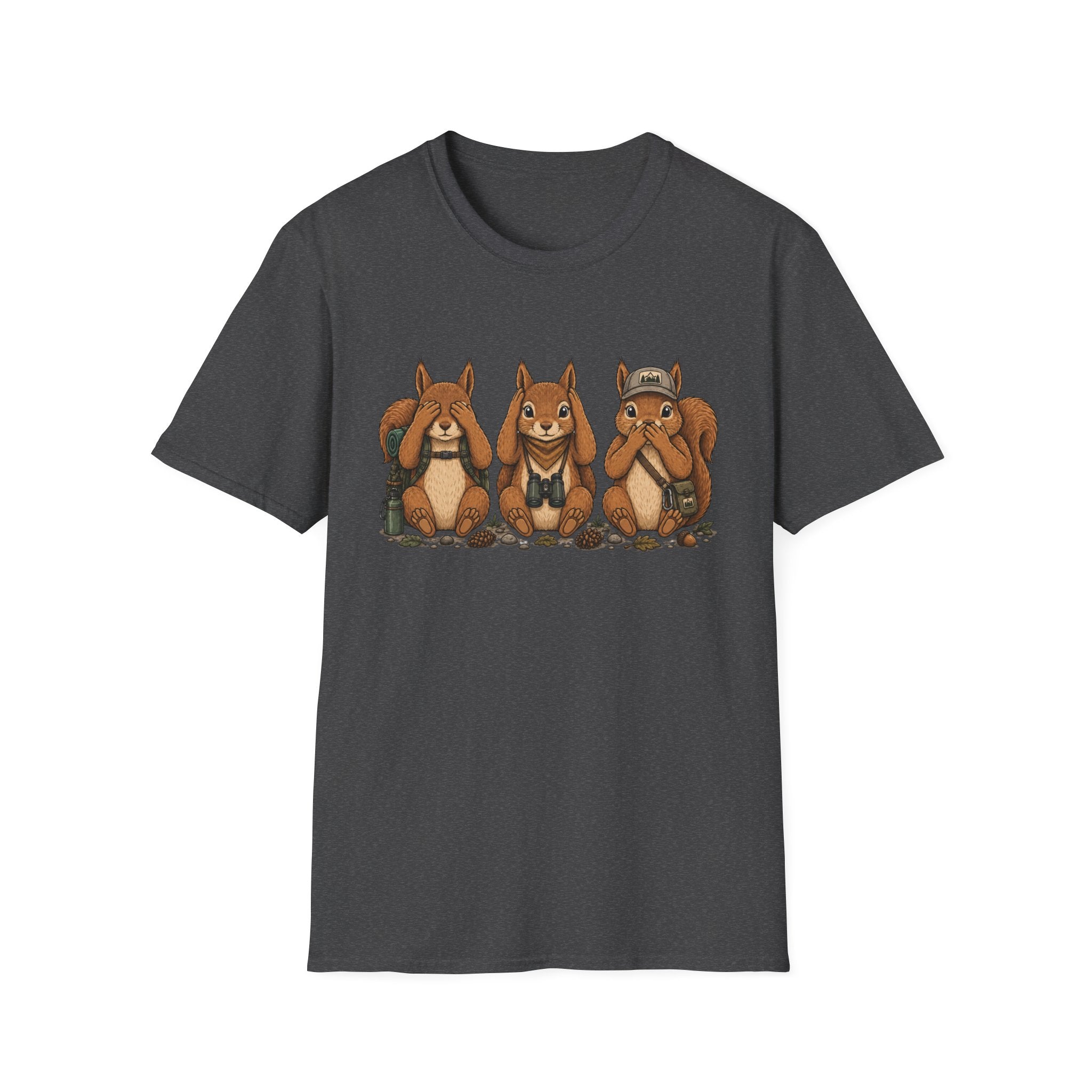 See No Hear No Speak No Squirrel Hikers Tee