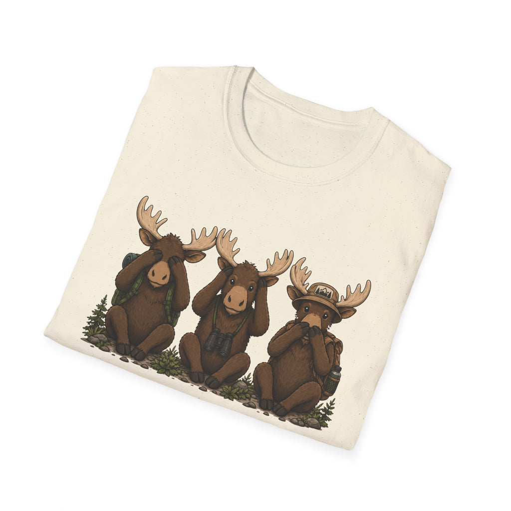 See No Hear No Speak No Moose Hikers Tee