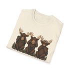 See No Hear No Speak No Moose Hikers Tee