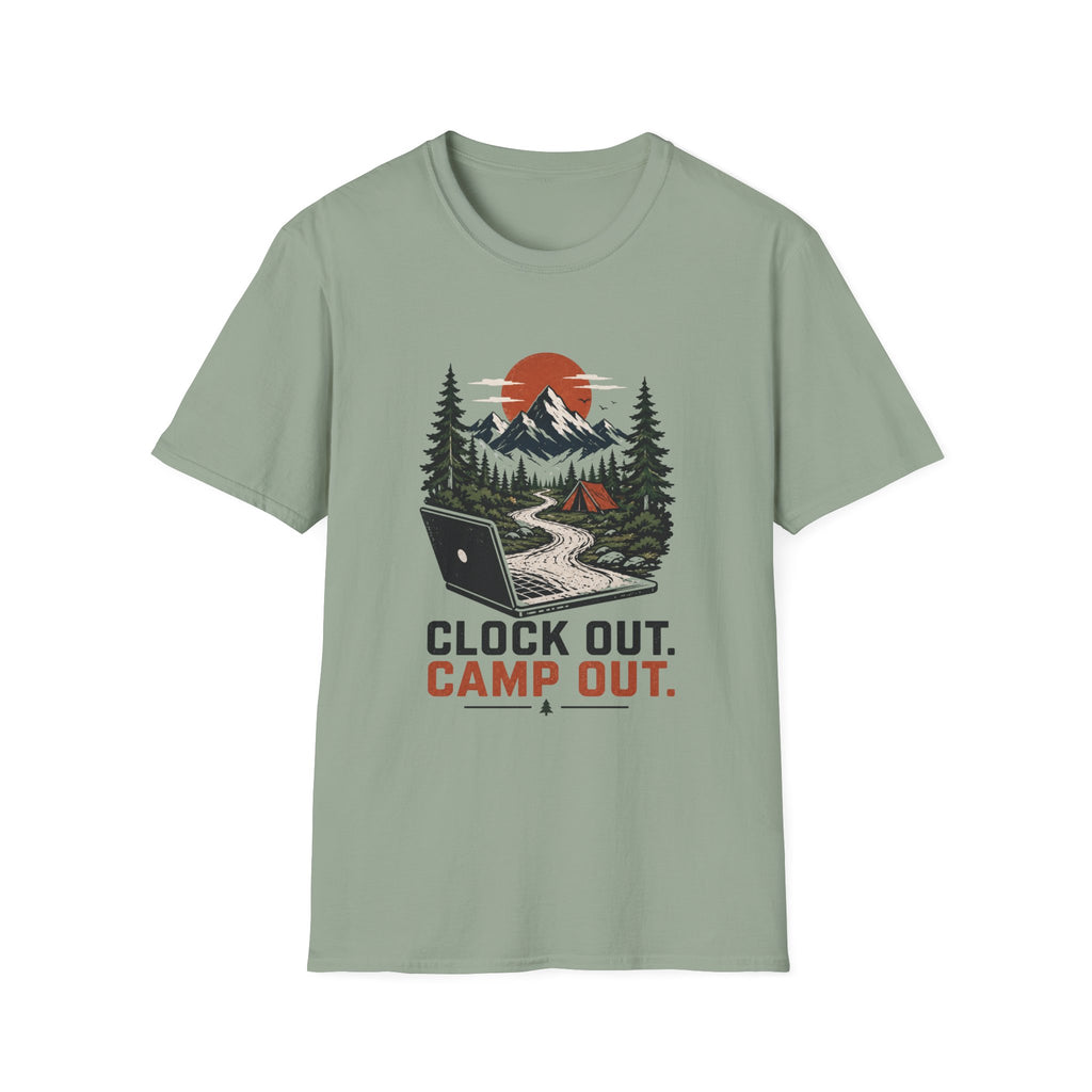 Clock Out, Camp Out Tee